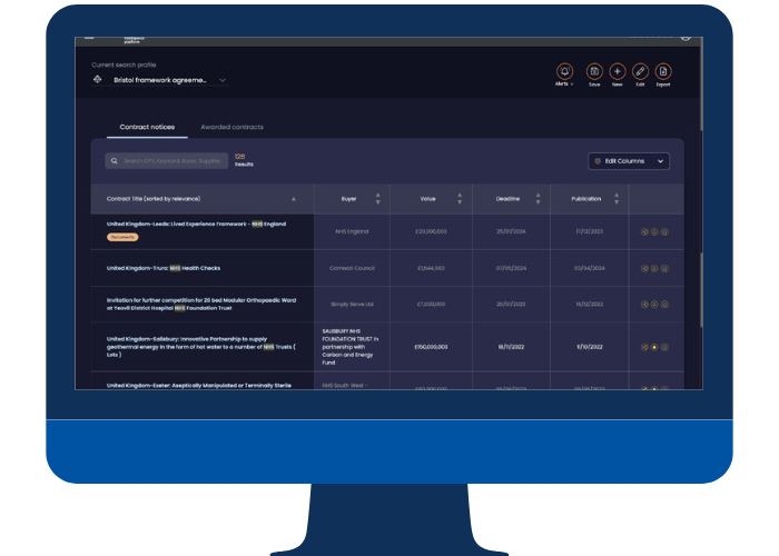 Tracker Contract Search Feature